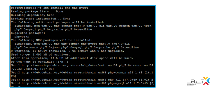نصب php