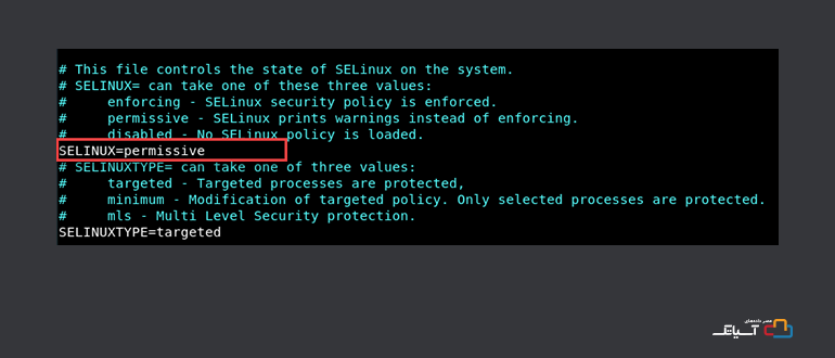 نحوه تنظیم SELINUX
