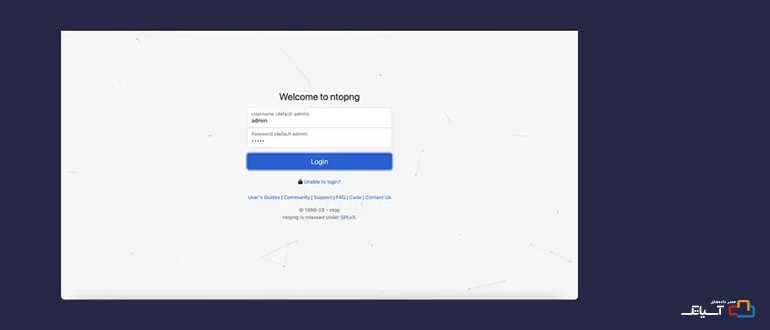 login page