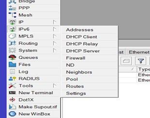 انتخاب ADDDRESSES & ROUTES