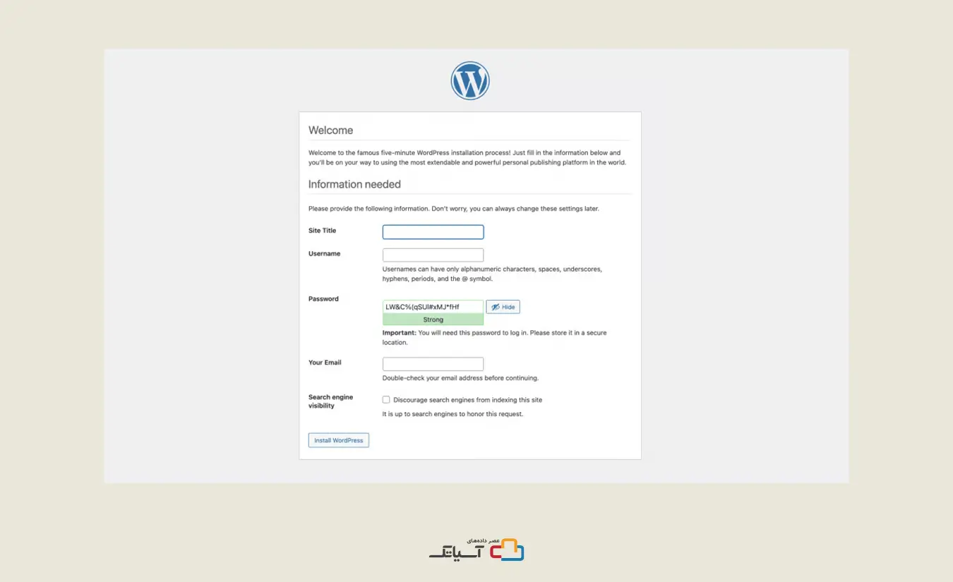 تنظیمات سایت