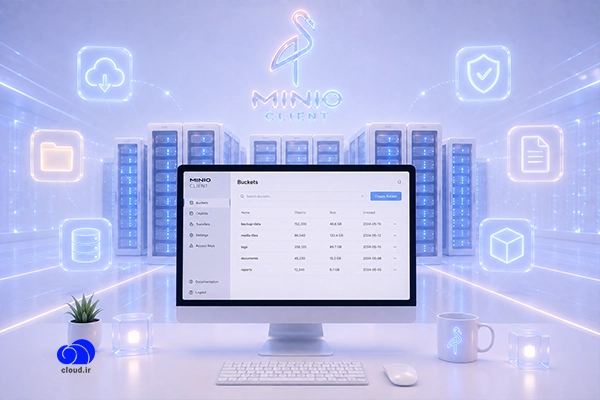 نحوه اتصال MinIO Client به فضای ابری
