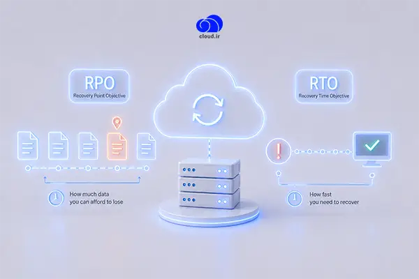 نقش RPO و RTO در انتخاب استراتژی بکاپ ابری برای کسب‌وکار کوچک