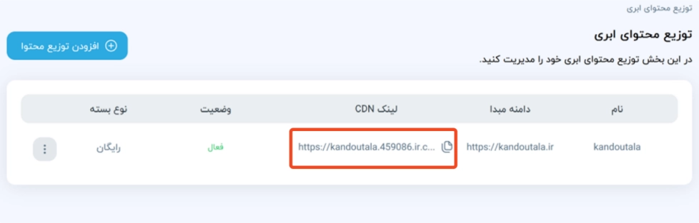 استفاده از لینک اختصاصی در سایت